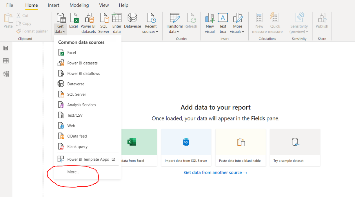 Connect MySQL to PowerBI