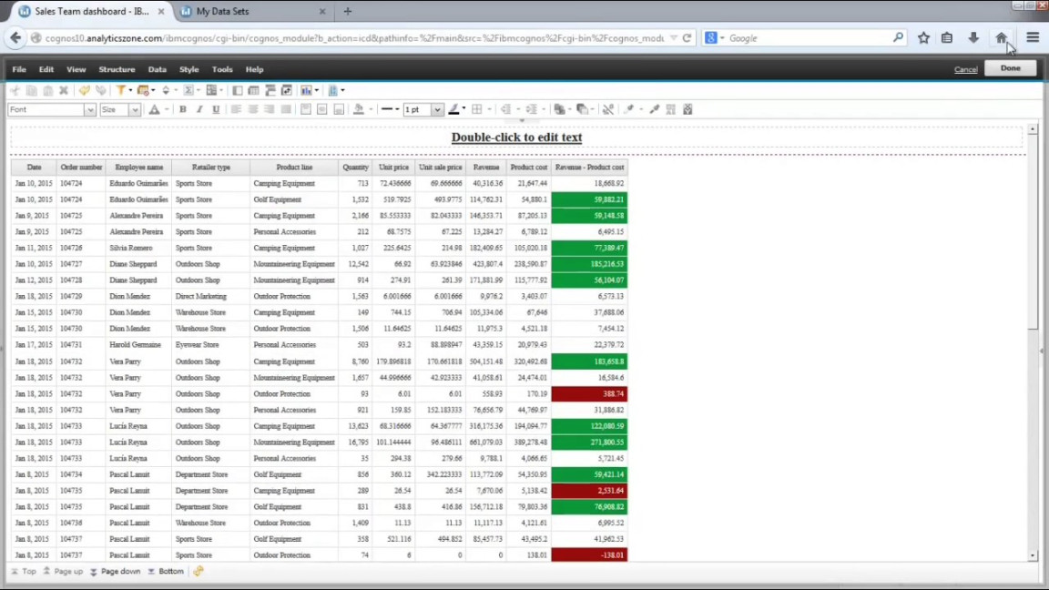 IBM Cognos Business Intelligence