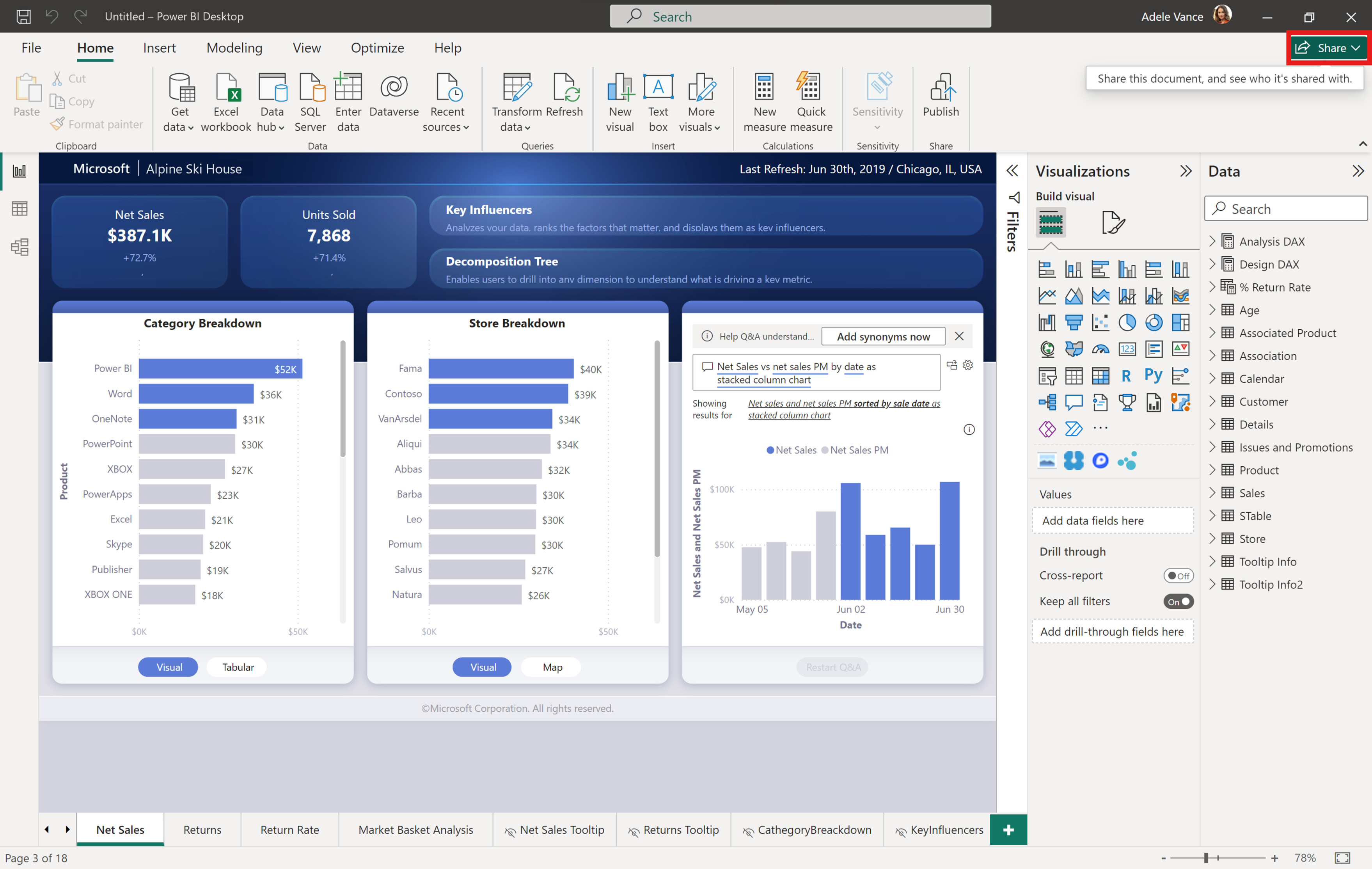 Power BI Desktop OneDrive and SharePoint integration - Power BI